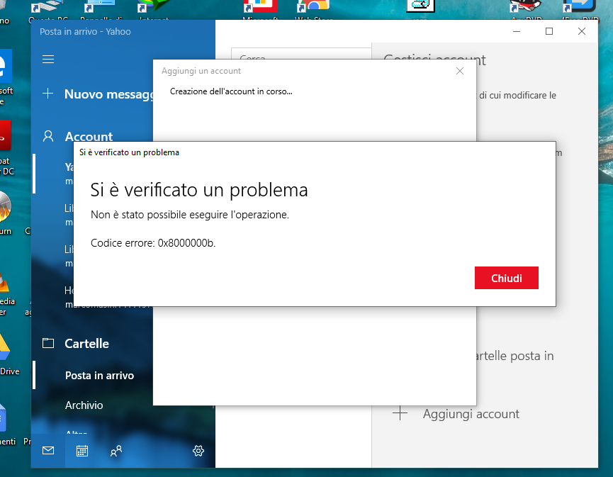 Errore configurazione Gmail in Posta di Windows Microsoft Community