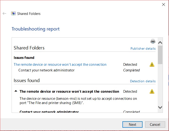 Unable To Scan Files To Folder From My Network Printer Microsoft Community