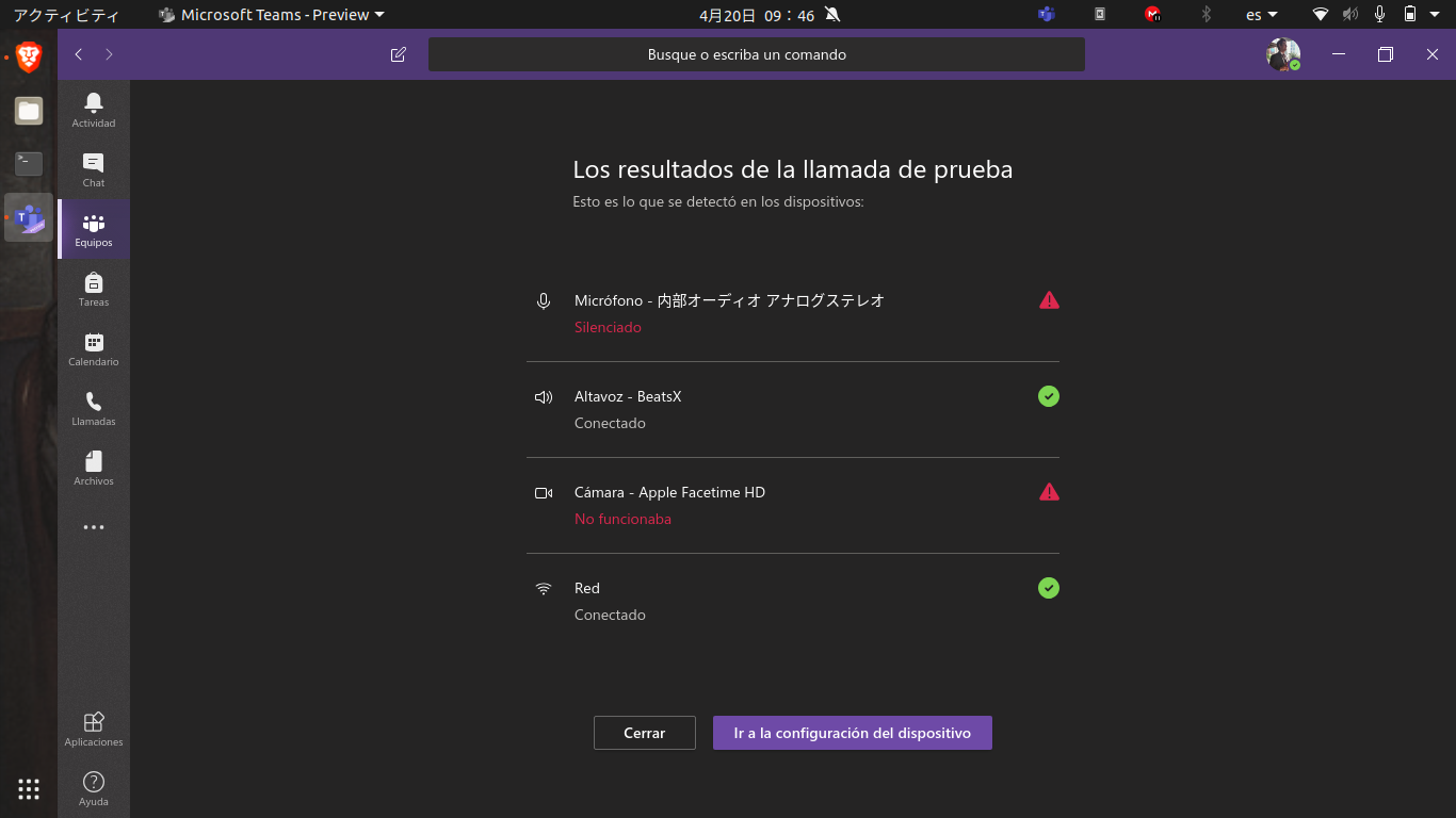 Cámara no funciona en Microsoft Teams Ubuntu - Microsoft ...