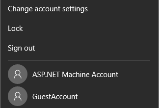 Asp net machine account что это windows 10