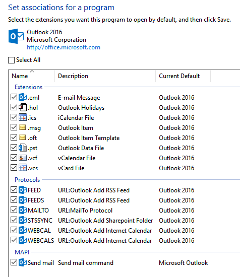 Произошла ошибка при инициализации mapi outlook express