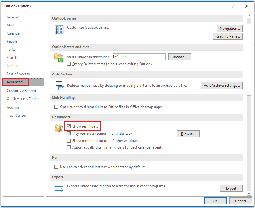 Outlook Desktop Calendar Notifications Stopped After Installing