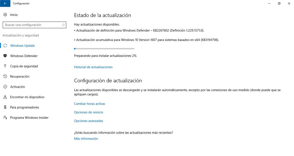 Actualización Acumulativa Para Windows 10 Version 1607 Para Sistemas Microsoft Community 3987