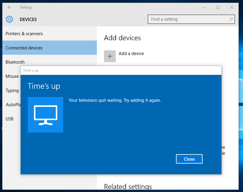 Как подключить беспроводной дисплей windows 10