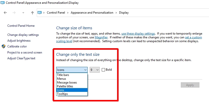 Windows 10 Font Size Change INSIDE EXPLORER.exe WINDOWS - Microsoft ...