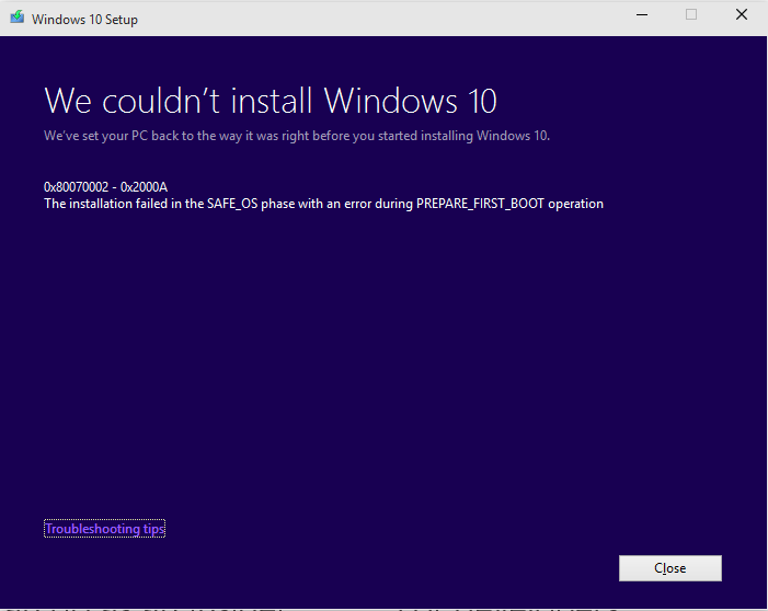 windows 10 build 10162 installation error - Microsoft Community