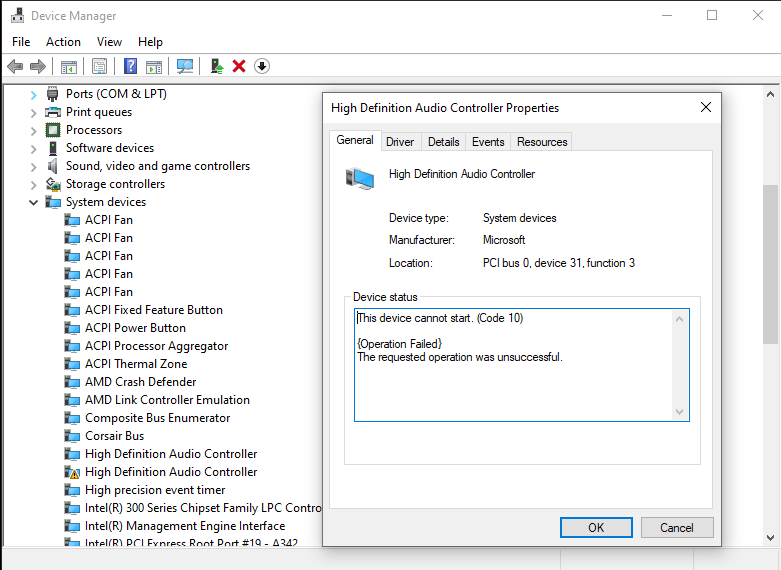 Драйвера intel vmd controller. Контроллер High Definition Audio Microsoft код 10. High Definition Audio device. AMD High Definition Audio device. HDA Controller.