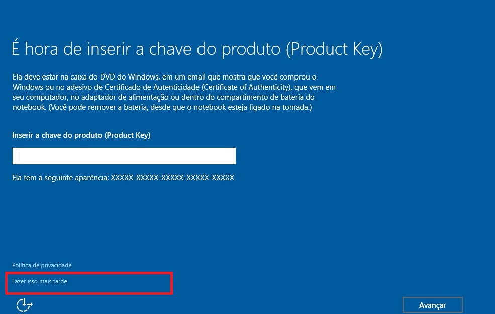 Instalação Do Windows 10 Do Zero Microsoft Community