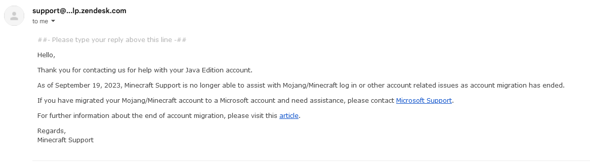 Getting my minecraft account back - Microsoft Community