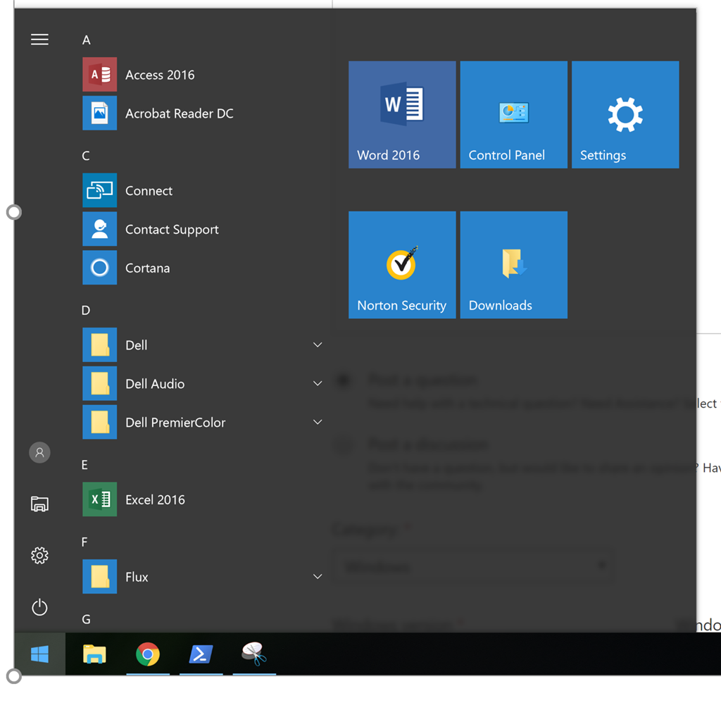 All programs list in start menu - Microsoft Community