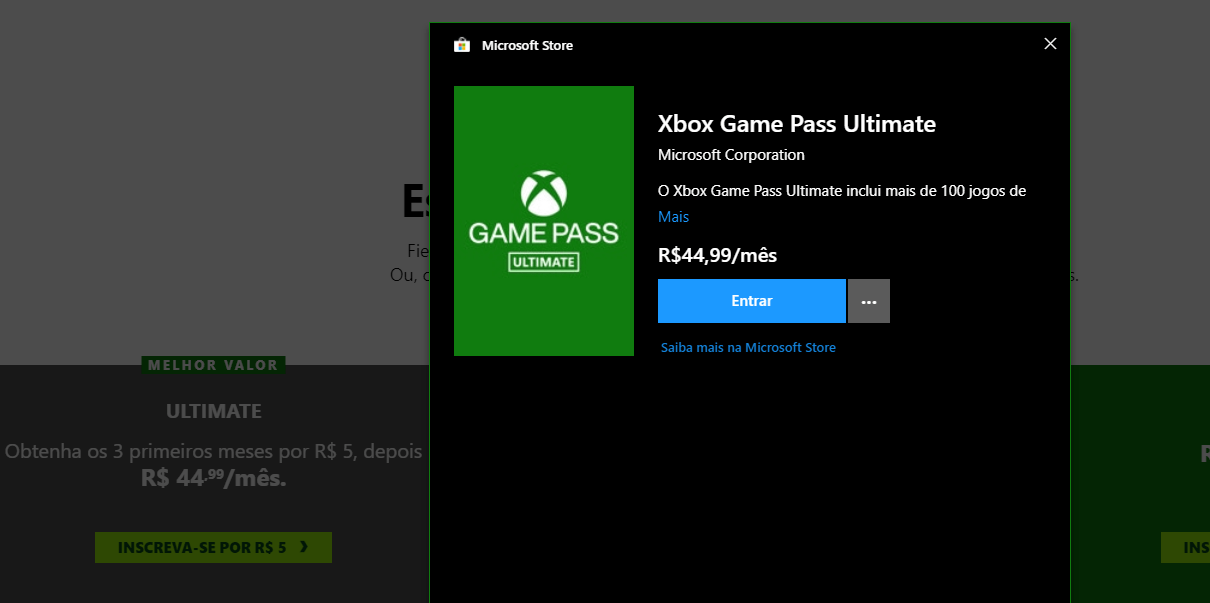 Erro preço GamePass - Microsoft Community