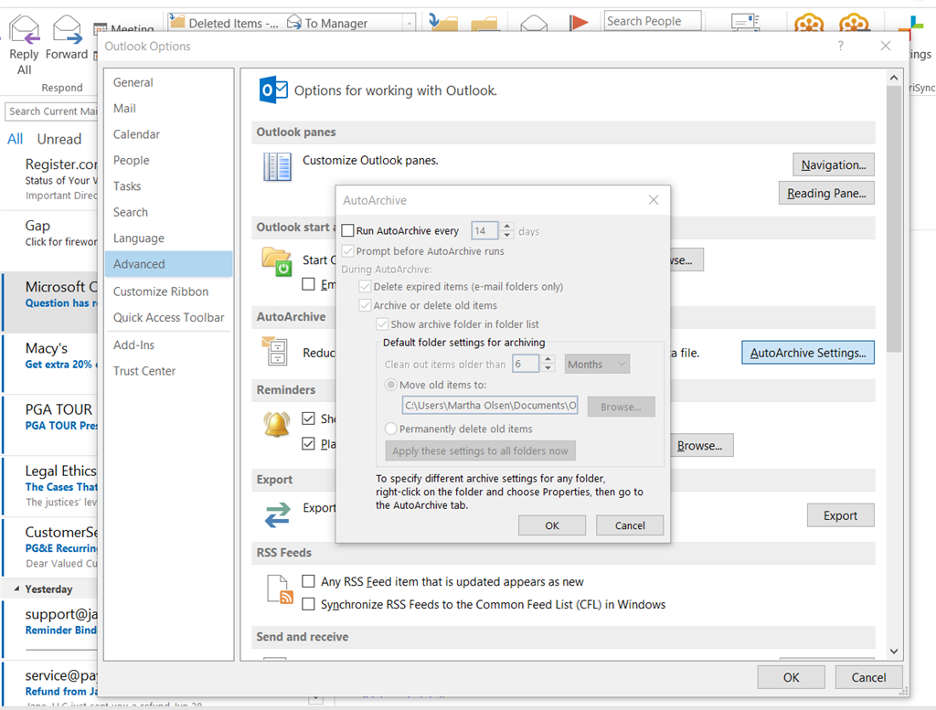 How to restore .pst archive in Outlook 2013 - Microsoft Community