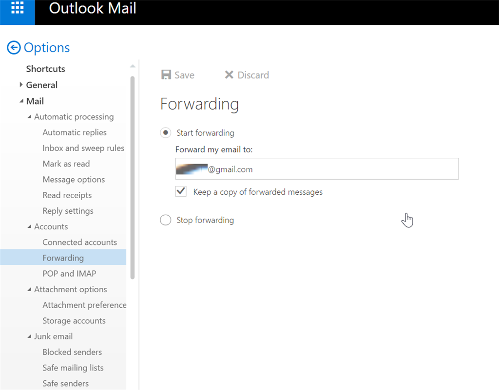 mailbird loading hotmail but not gmail