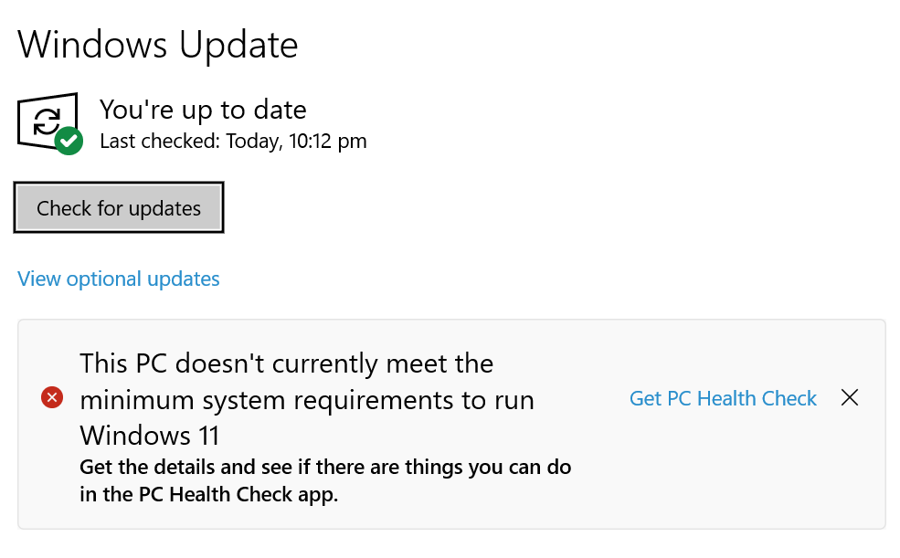 Missing: Windows Health Check App - Need help to install to prep for ...