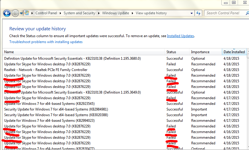 Update Skype Failed To Install Error Code 666 Microsoft Community