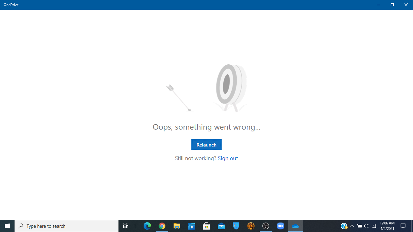 OneDrive Desktop Application Not Working - Microsoft Community