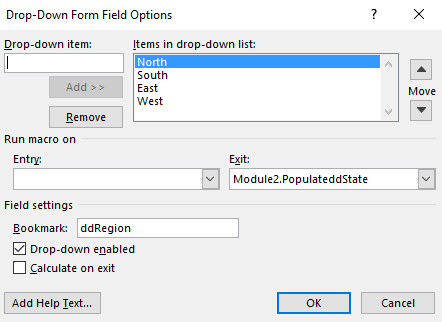 Drop Down Menu in Word - Microsoft Community