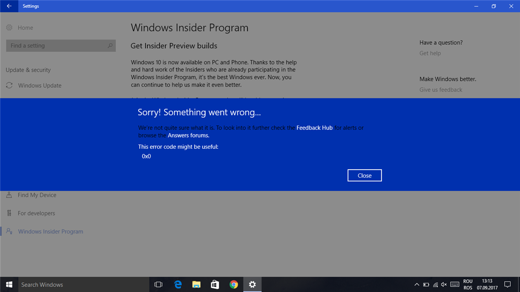 problem download windows 11 from insider - Microsoft Community Hub