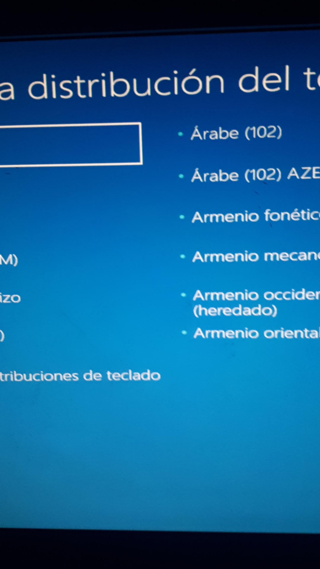 Humano detalles Inspector No puedo elegir la distribución del teclado. Windows 10 - Microsoft  Community
