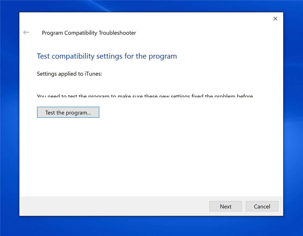 Text invisible in programs dialogue box on Windows 10 - Microsoft