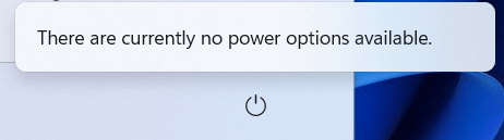 Fix there are currently no power options available in windows 11 