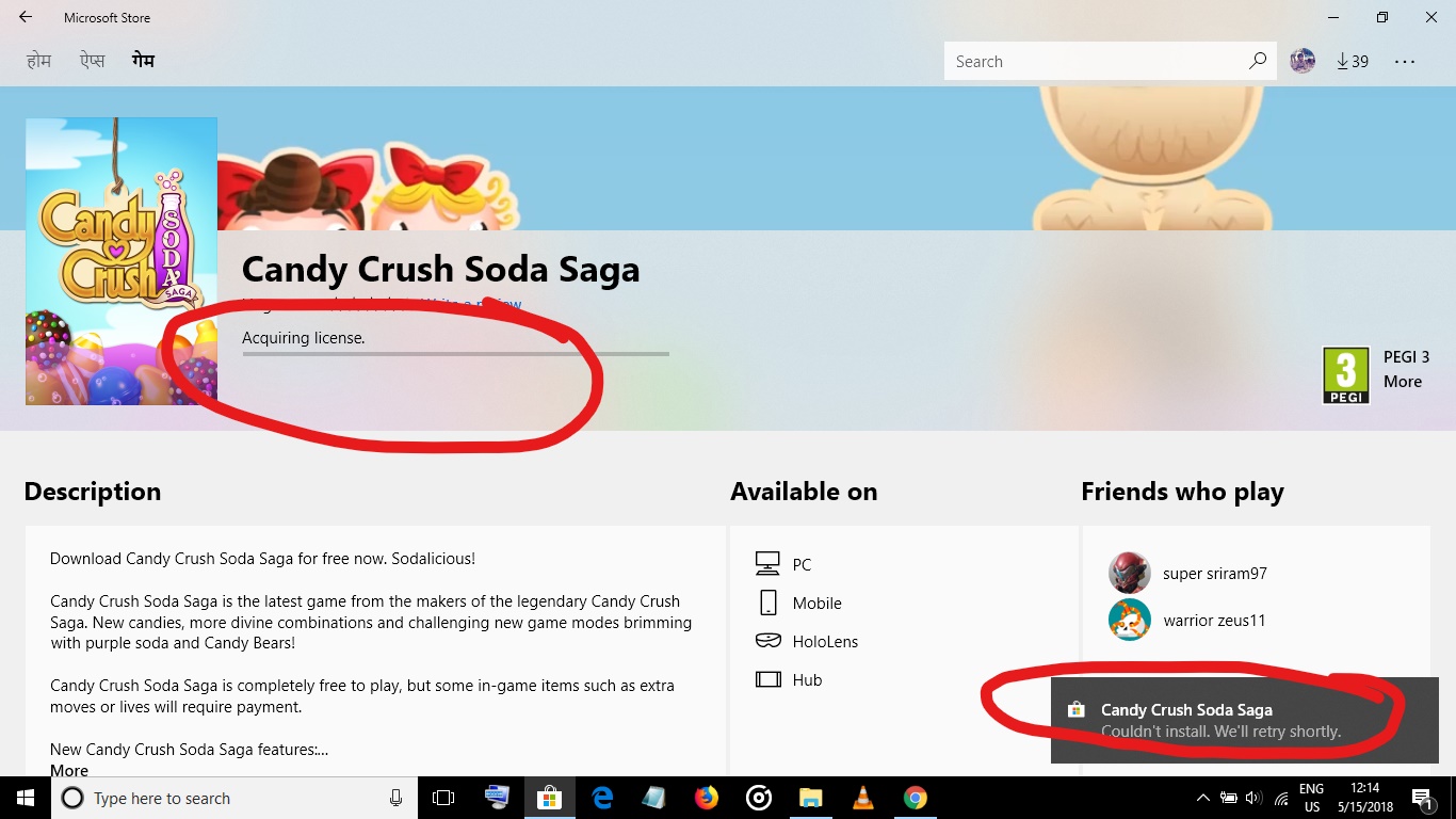 Windows 11 Home Microsoft Candy Crush App issue - Microsoft Community