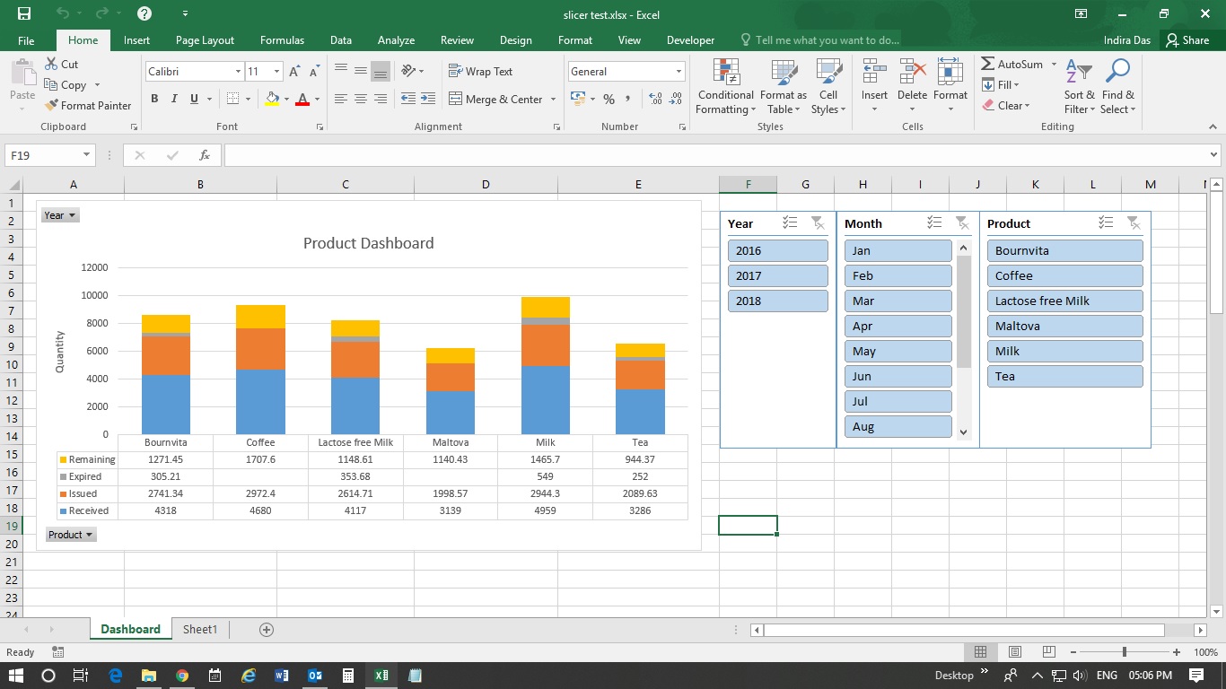 Using Slicers in Excel 2016 - Microsoft Community