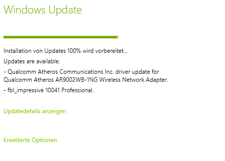 Fehler beim Windows Update Code 0x800F0203