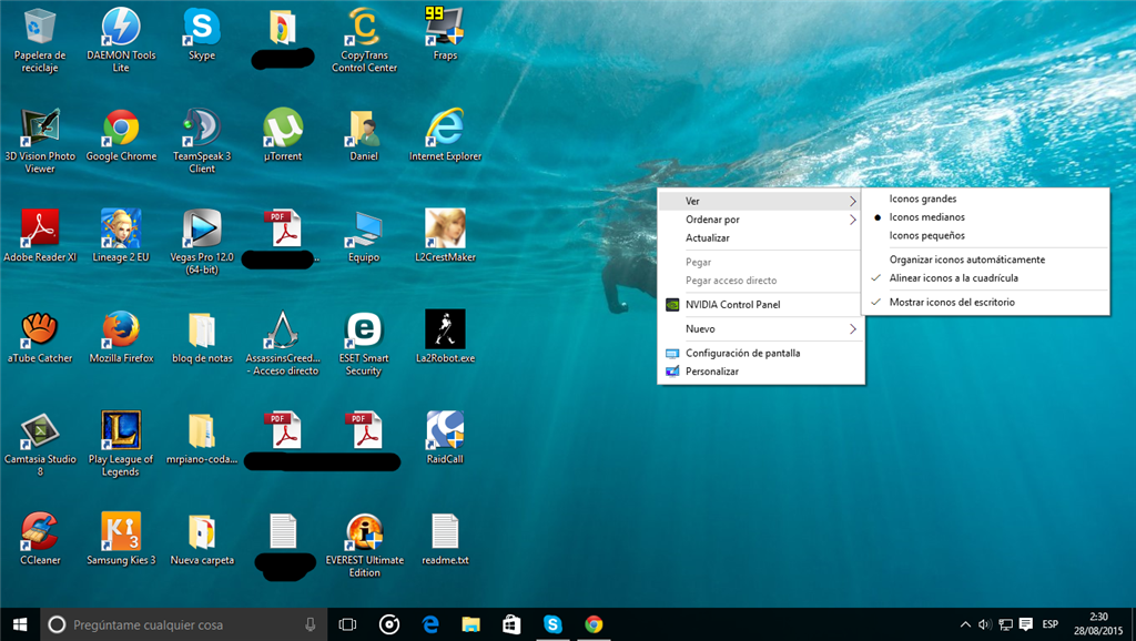 Bloquear Adelante Hecho de Problema con iconos de escritorio Windows 10 - Microsoft Community