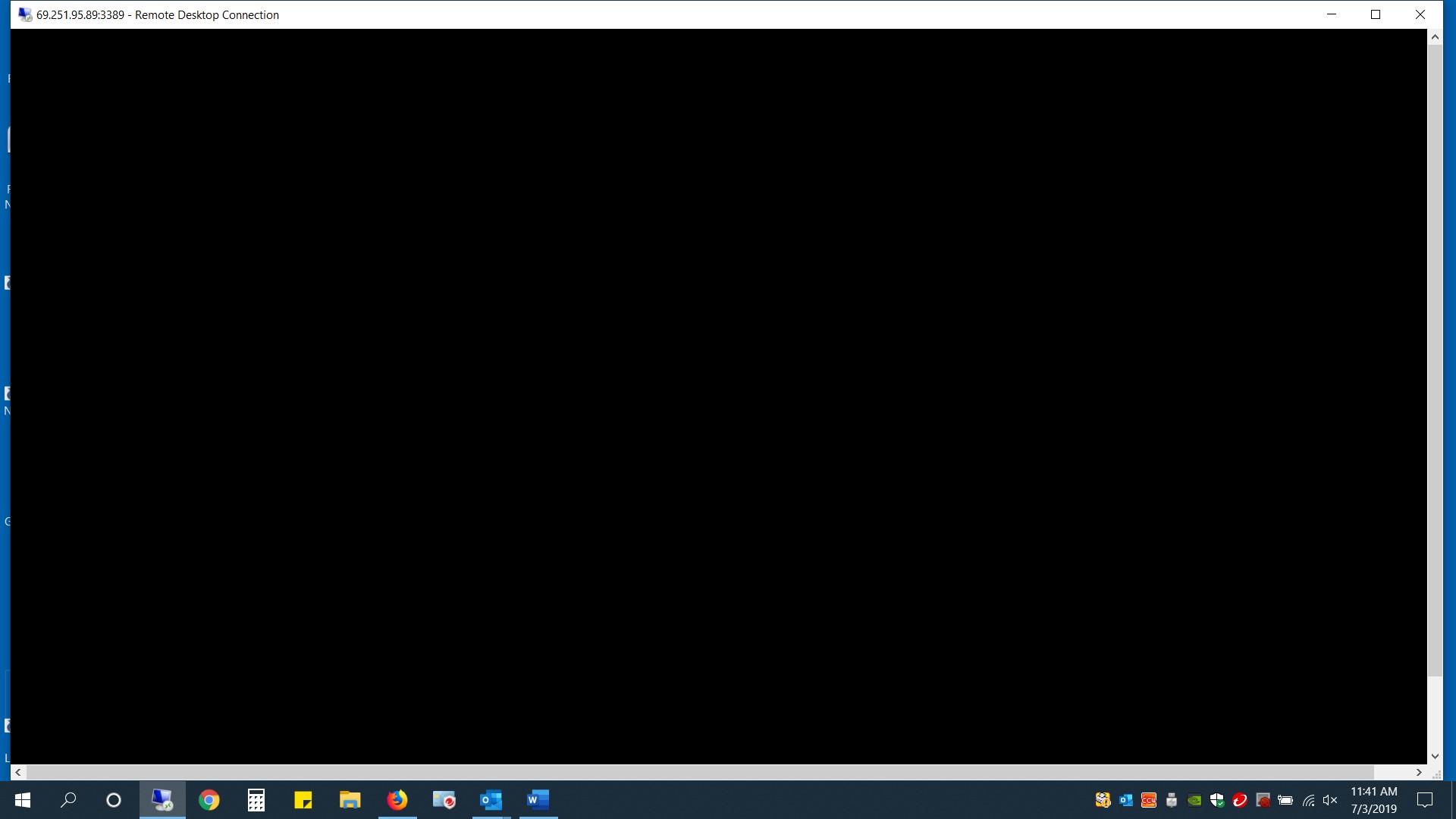 Remote Desktop Black Screen - Microsoft Community