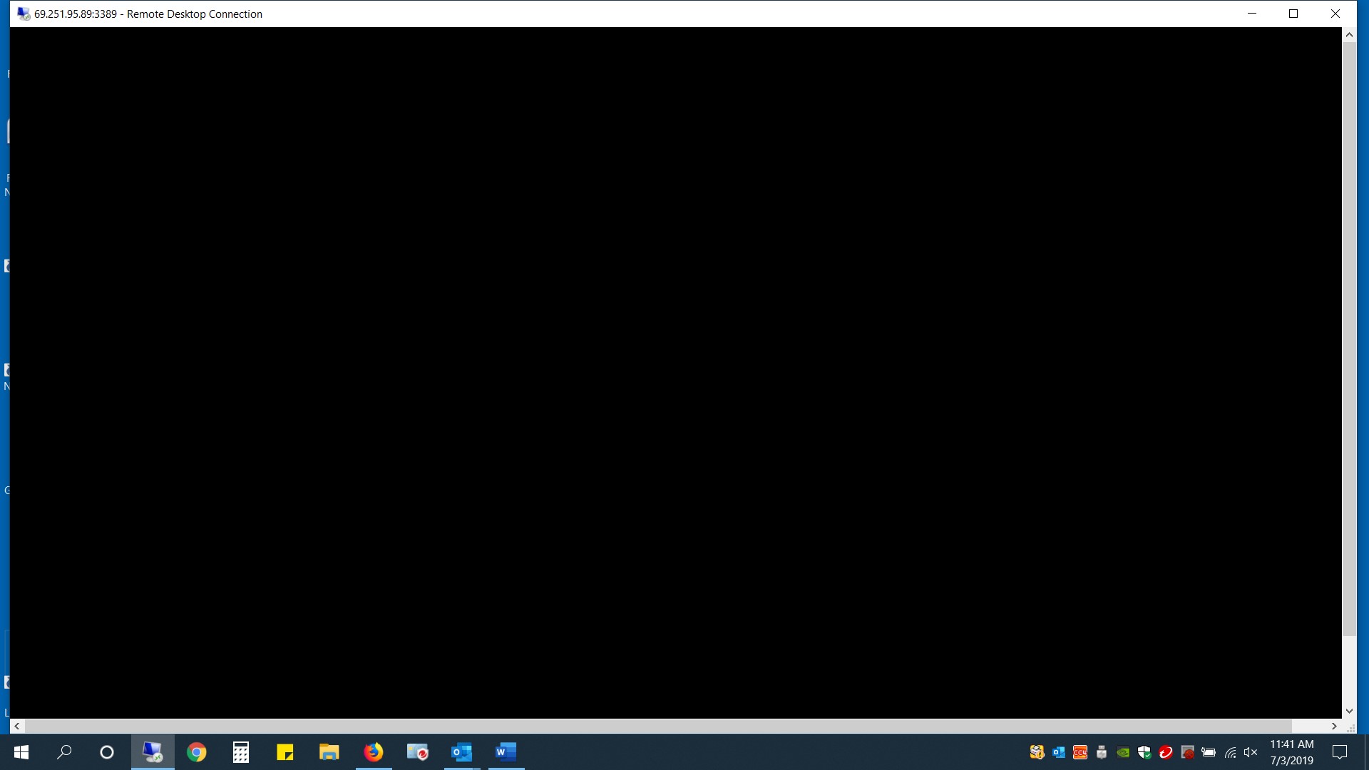 Remote Desktop black screen - Microsoft Community