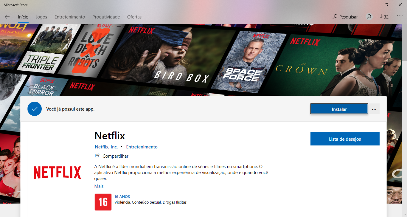 O Windows executa a Netflix sozinho. - Microsoft Community