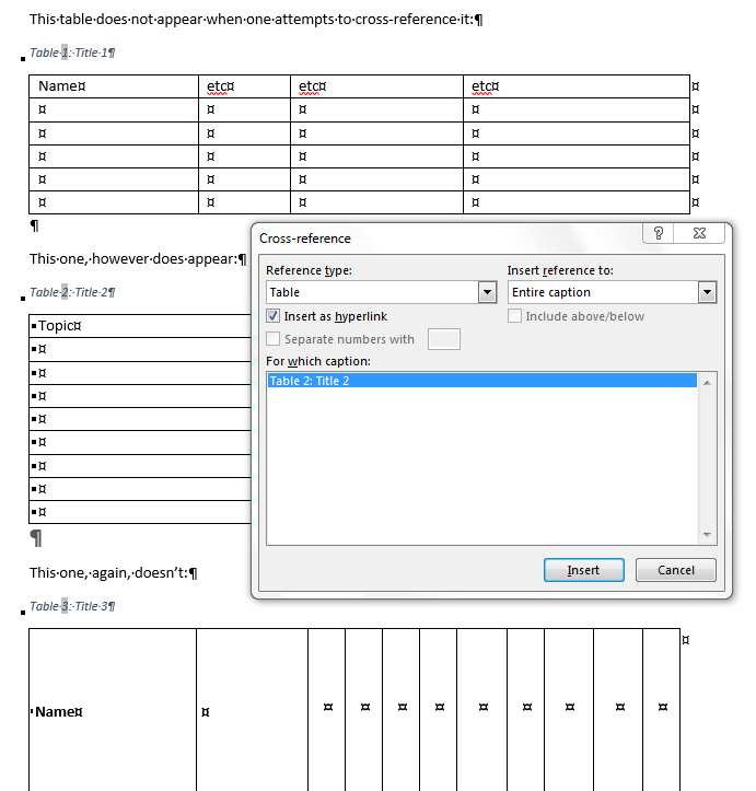 Cross-reference not working for style created by other user (Word ...