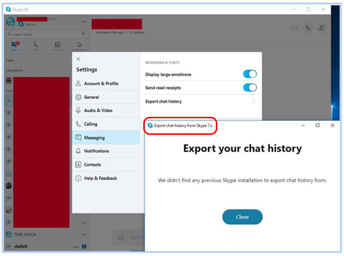 Export chat history from skype 8.36