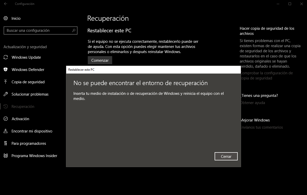 Windows 10 ~ No Puedo Reinstalar El Sistema Operativo Con Las Opciones Microsoft Community 1890