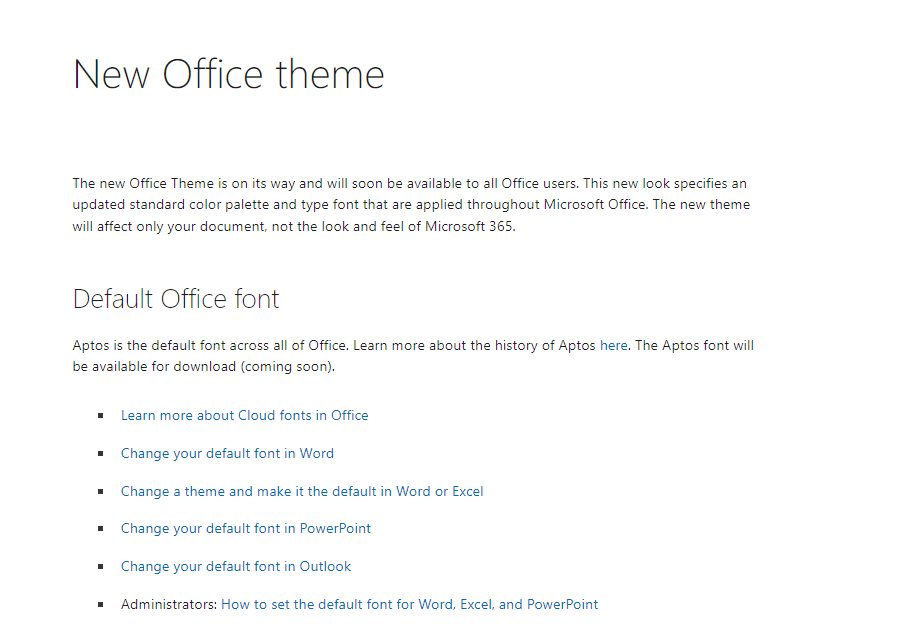 Microsoft Updates Office Default Themes and Fonts - US Cloud