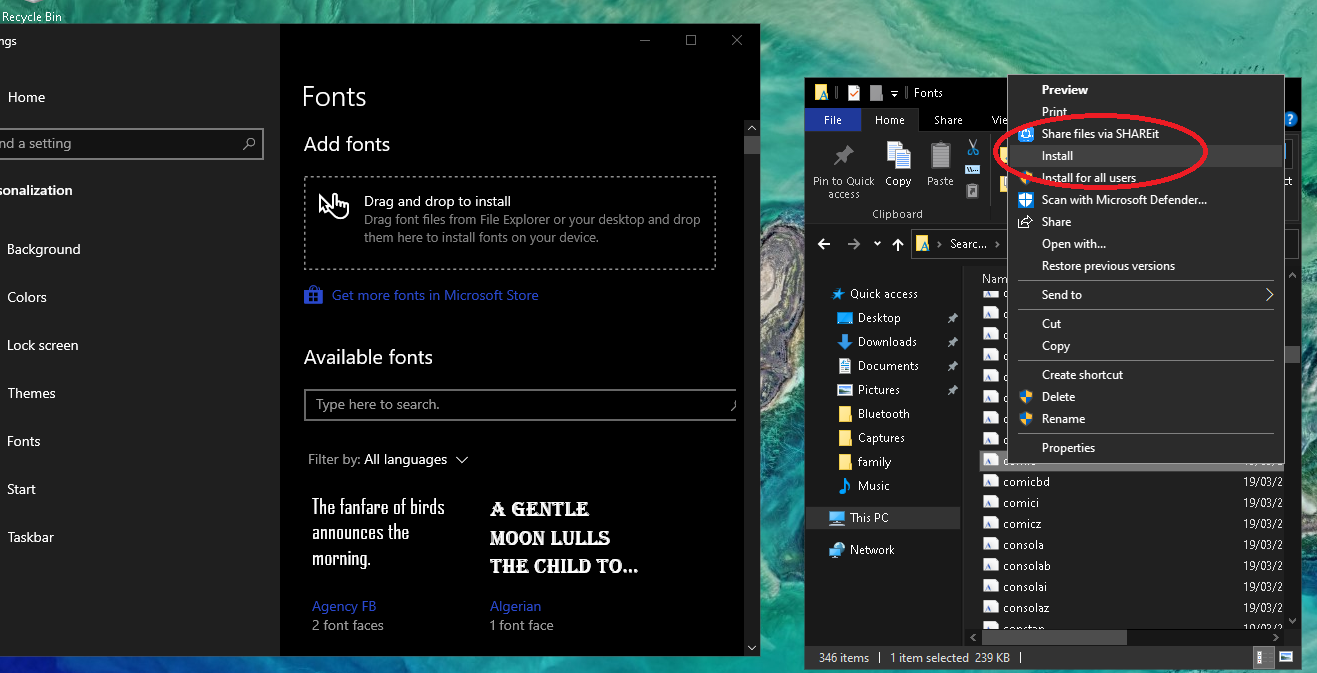 How to Install Fonts in Windows 11