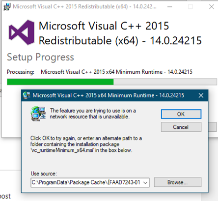 Visual C 15 19 X64 Failure To Install Microsoft Community