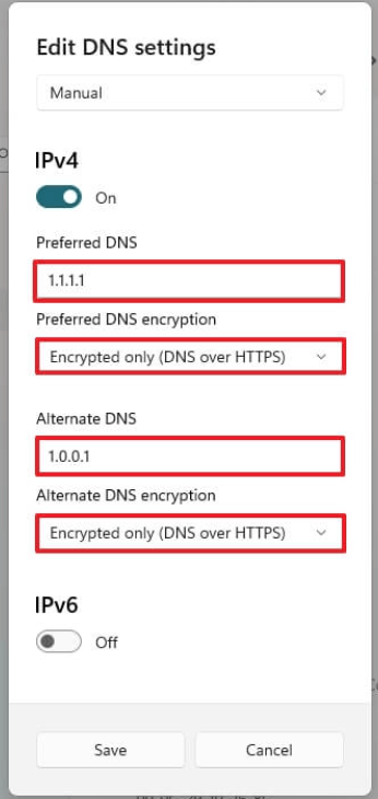 I Cannot Enable DNS Over HTTPS - Microsoft Community