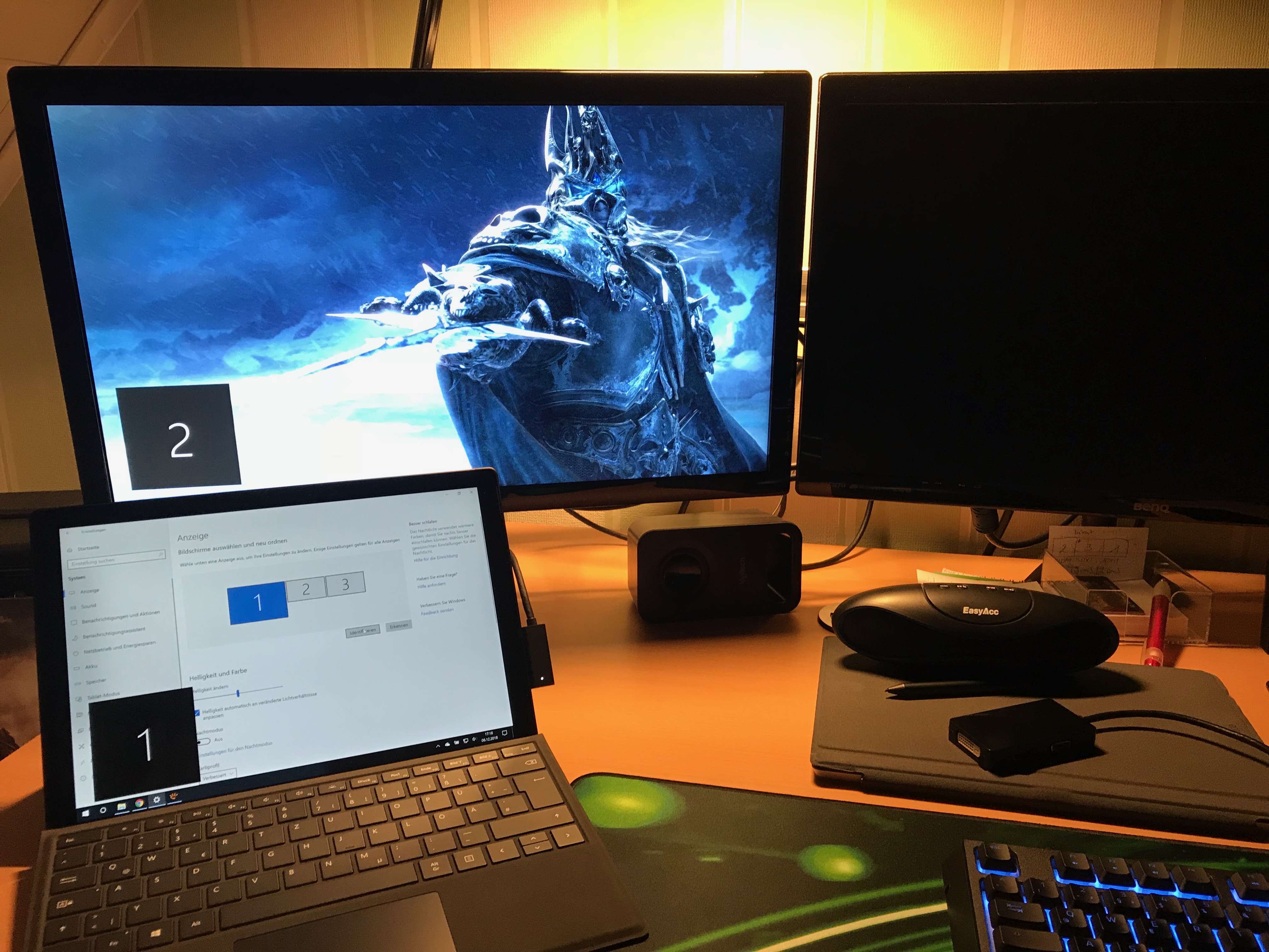 Surface Dock + 2 externe Monitore + Surface Pro 6 / Surface Pro 3