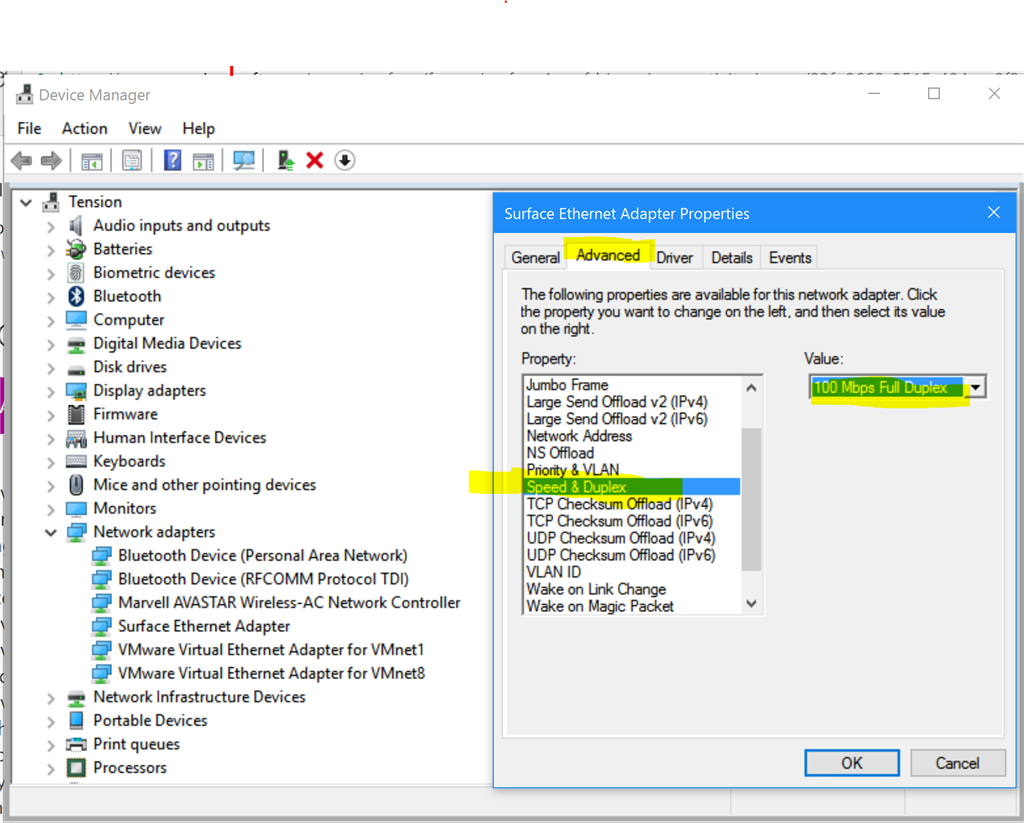 Windows network adapter