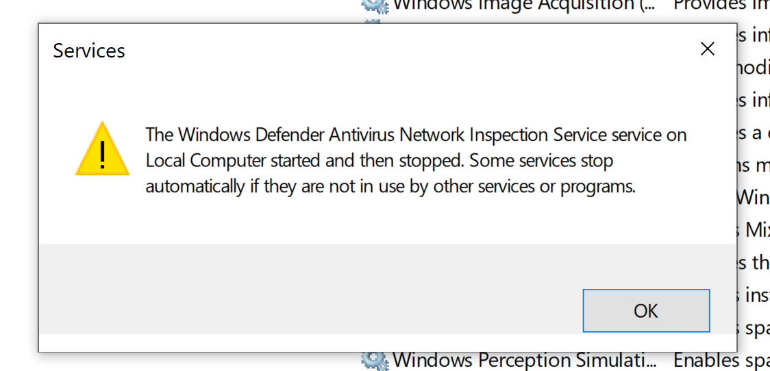 Windows security blank page windows update not working error