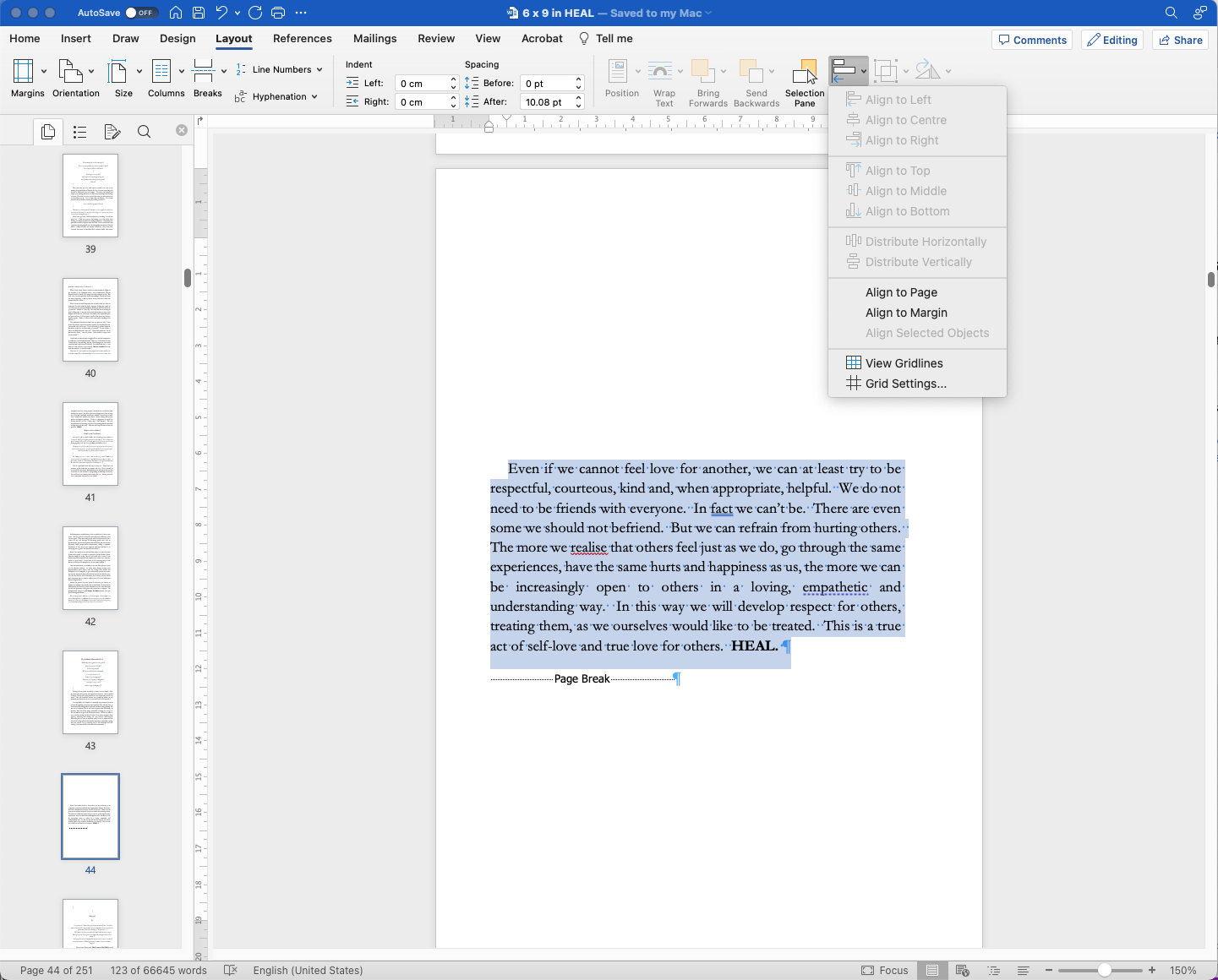 Layout Options are greyed out and unavailable in MS Word - Microsoft ...