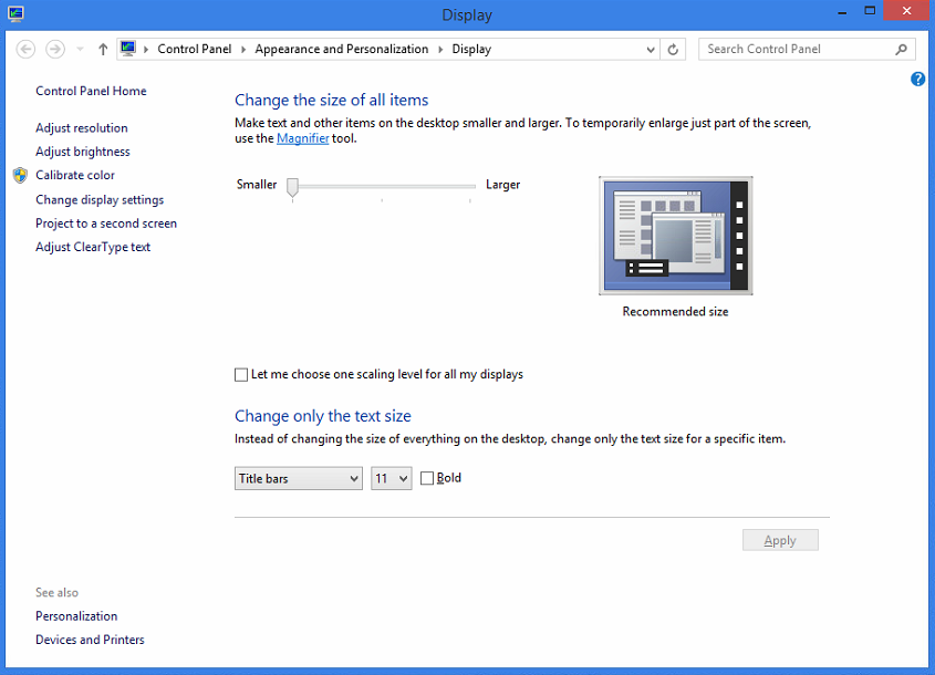 Item title. Text Changer. Windows title Bar Controls. Resolution Changer. Windows scaling program wrong.