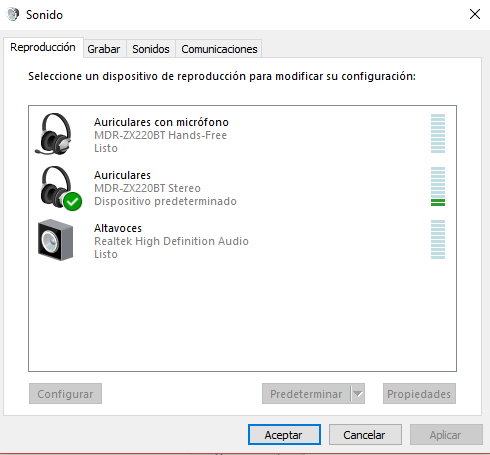 Windows 10 Problema conectividad aud fonos Bluetooth Microsoft