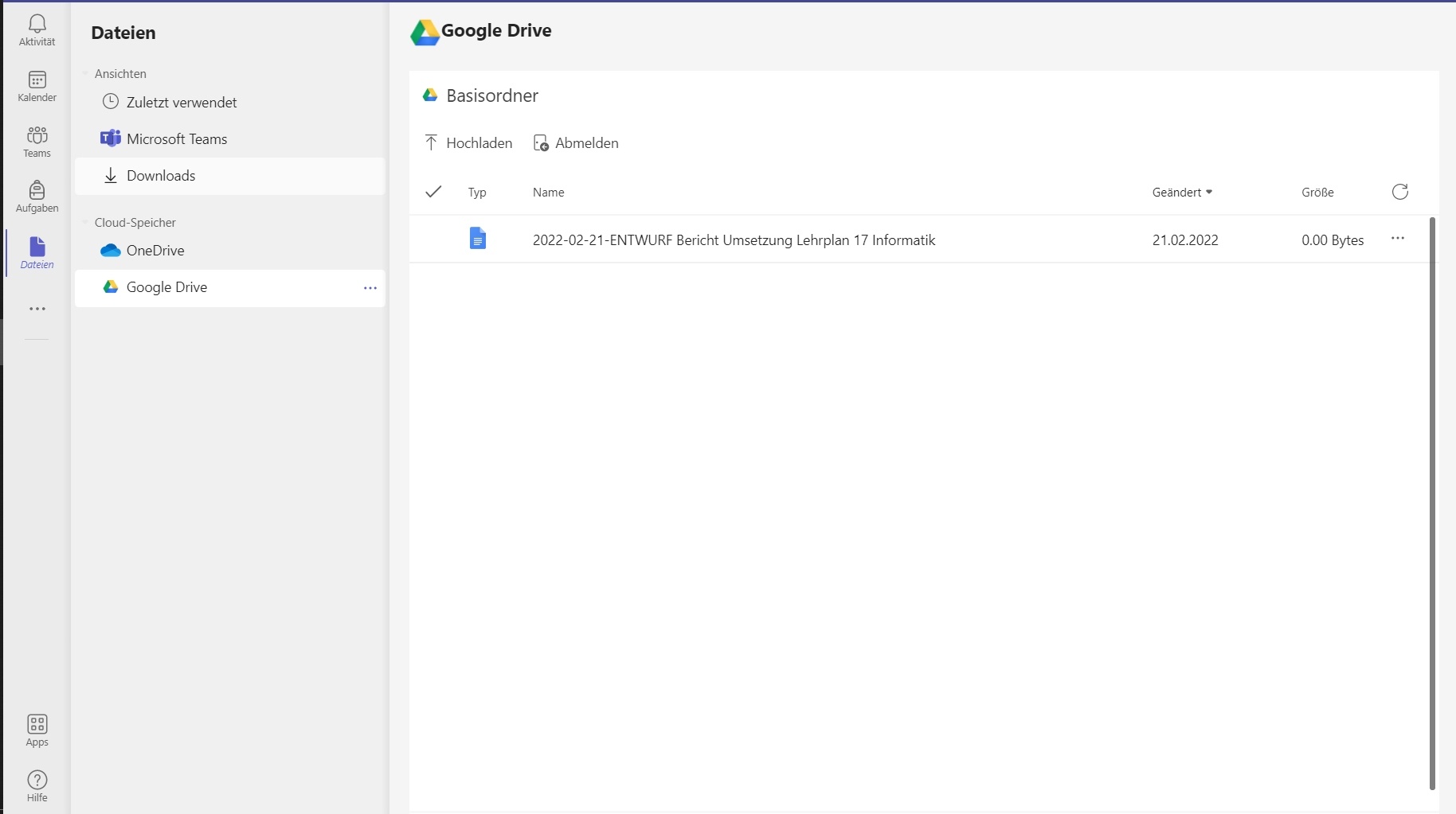 Wie Kann Ich Auch Dateien/Ordner In Teams Anzeigen, Die In GoogleDrive ...