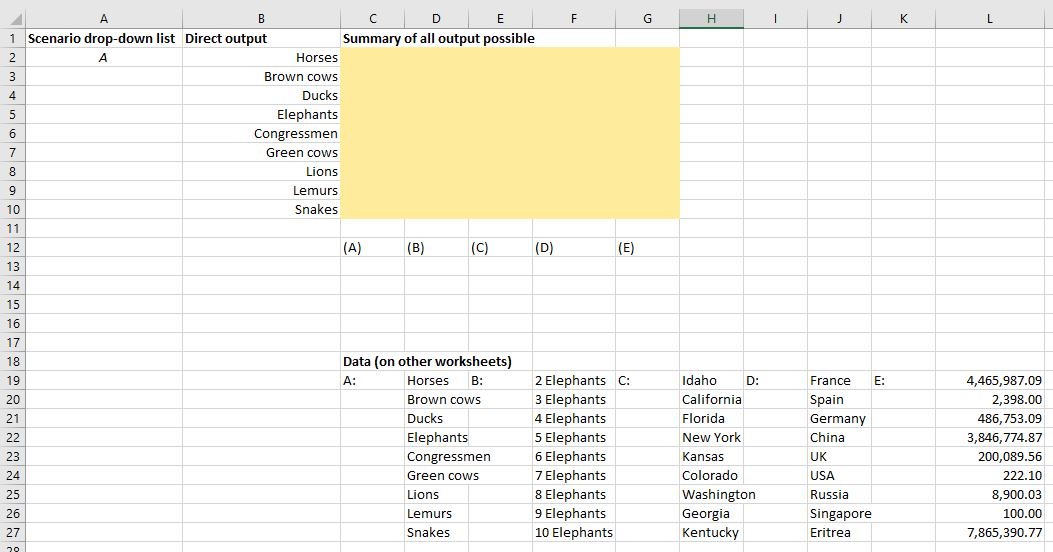 Which Excel Formulae Display Value Of Cell X In Cell Y Depending Microsoft Community