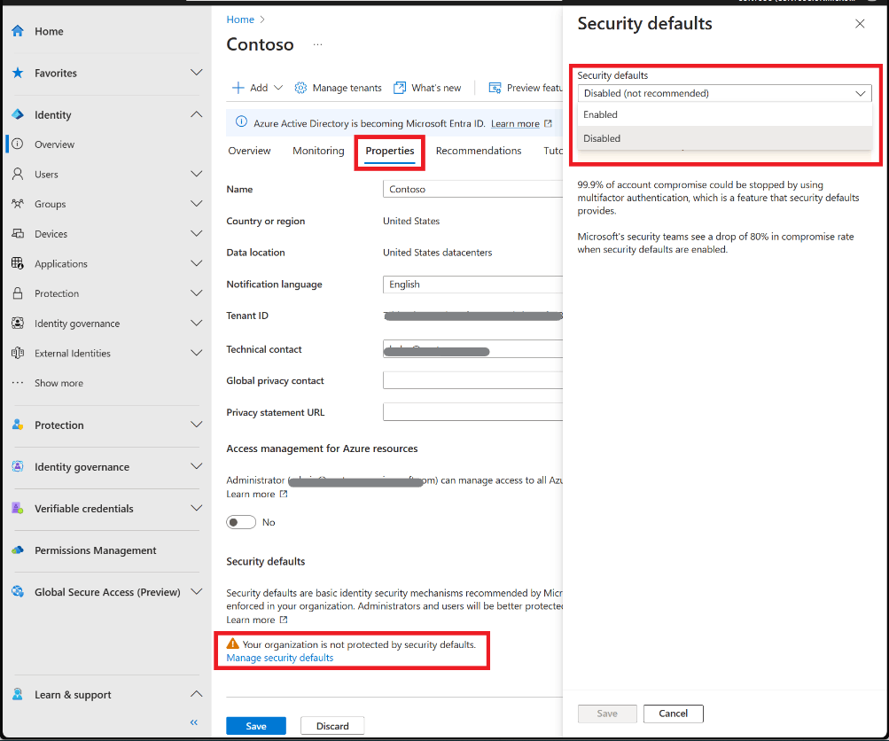 Mandatory "security Defaults" - Microsoft Community