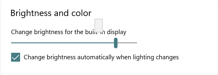 Screen changing brightens depending on how white or black the screen -  Microsoft Community