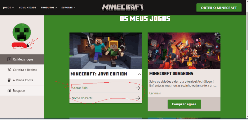 Minecraft Launcher mostra botão Jogar demo em vez de Jogar - Microsoft  Community